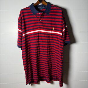 Polo by Ralph Lauren Men's Polo Size 2 XLT Red, Blue and White Stripe -July 4th
